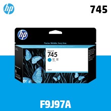 HP 745 파랑 130㎖ 정품 잉크 (F9J97A)