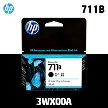 HP 711B 검정 38㎖ 정품 잉크 (3WX00A / CZ129A)::플로터하우스