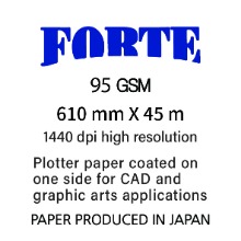 FO09524HW A1 95g 컬러 전용지 (610 X 45m)::플로터하우스