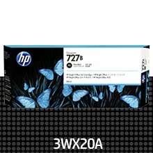 HP 727B 포토 검정 300㎖ 정품 잉크 카트리지 (3WX20A / F9J79A)