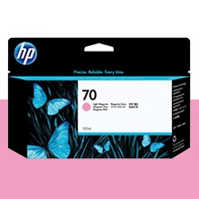 [확정발주] HP 70 연한 빨강 130㎖ 정품 잉크 (C9455A)