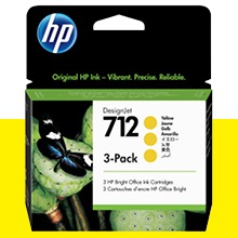 [확정발주] HP 712 노랑 3Pack 29㎖ 정품 잉크 카트리지 (3ED79A)