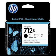 HP 712B 검정 80㎖ 정품 잉크 카트리지 (3ED29A)