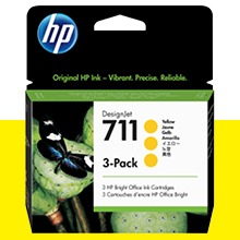 HP 711 노랑 29㎖ 정품 잉크 카트리지 (CZ136A)