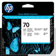 HP 70 포토 검정+연한 회색 정품 프린트 헤드 (C9407A)