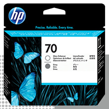 HP 70 광택제+회색 정품 프린트 헤드 (C9410A)