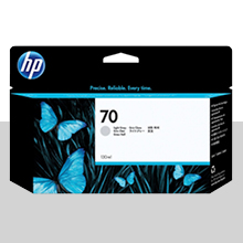 HP 70 연한 회색 130㎖ 정품 잉크 카트리지 (C9451A)