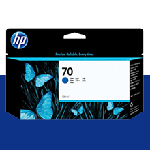 HP 70 블루 130㎖ 정품 잉크 카트리지 (C9458A)