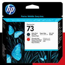 HP 73 매트 검정+레드 정품 프린트 헤드 (CD949A)