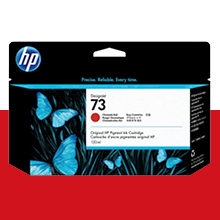 HP 73 크로마틱 레드 130㎖ 정품 잉크 카트리지 (CD951A)