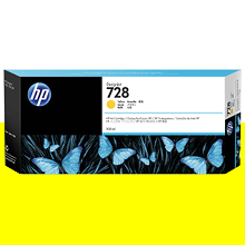 HP 728 노랑 300㎖ 정품 잉크 카트리지 (F9K15A)