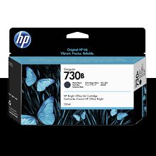 HP 730B 매트 검정 130㎖ 정품 잉크 카트리지 (3ED45A / P2V65A)