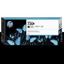HP 730B 매트 검정 300㎖ 정품 잉크 카트리지 (3ED51A / P2V71A)