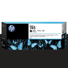 HP 745 매트 검정 300㎖ 정품 잉크 카트리지 (F9K05A)